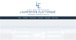 Desktop Screenshot of laurentienelectrique.com