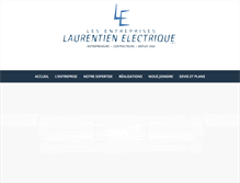 Tablet Screenshot of laurentienelectrique.com